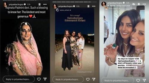 Priyanka shared her pictures from an event. Priyanka shared her pictures from an event.