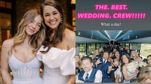 Sydney Sweeney at Glen Powell's sister Leslie's wedding in Texas Sydney Sweeney at Glen Powell's sister Leslie's wedding in Texas