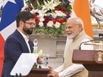 Prime Minister Narendra Modi and President of Chile Gabriel Boric at a joint press conference at Hyderabad House in New Delhi on April 1. Prime Minister Narendra Modi and President of Chile Gabriel Boric at a joint press conference at Hyderabad House in New Delhi on April 1.