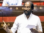 Dravida Munnetra Kazhagam (DMK) MP Tiruchi N. Siva speaks in the Rajya Sabha during the Budget Session of the Parliament. (File) Dravida Munnetra Kazhagam (DMK) MP Tiruchi N. Siva speaks in the Rajya Sabha during the Budget Session of the Parliament. (File)