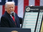Trump revealed a revised tariffs chart on Wednesday Trump revealed a revised tariffs chart on Wednesday