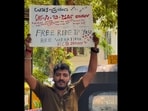 Azzu Sultan, a city-based auto driver, has become an internet sensation for his heartwarming act of offering free rides to passengers wearing RCB jerseys. Azzu Sultan, a city-based auto driver, has become an internet sensation for his heartwarming act of offering free rides to passengers wearing RCB jerseys.