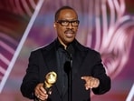Eddie Murphy at the Golden Globe Awards 2023. Eddie Murphy at the Golden Globe Awards 2023.