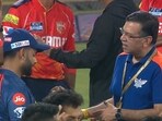 Sanjiv Goenka talks to Rishabh Pant Sanjiv Goenka talks to Rishabh Pant