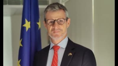 EU ambassador Hervé Delphin. (X) EU ambassador Hervé Delphin. (X)