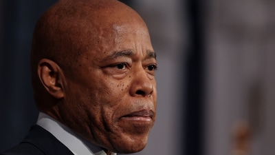 New York City Mayor Eric Adams looks on during a press conference at City Hall in Manhattan in New York City, U.S., March 24, 2025. REUTERS/Jeenah Moon (REUTERS)