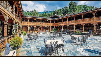 Naggar Castle was built by Raja Sidh Singh of Kullu around 1460 AD and served as the residence of the rulers of Kullu for centuries. (Aqil Khan/HT)