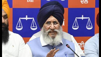 Party leader Daljit Singh Cheema Party leader Daljit Singh Cheema