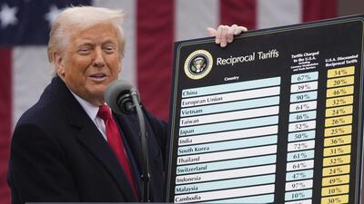 President Donald Trump speaks during an event to announce new tariffs in the Rose Garden at the White House on April 2 (AP) President Donald Trump speaks during an event to announce new tariffs in the Rose Garden at the White House on April 2 (AP)