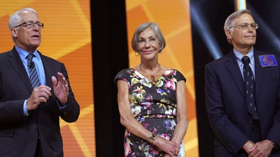 Alice Walton, world's richest woman, with her brothers Rob and Jim Walton (Getty Images)