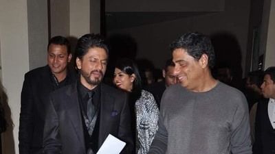 Ronnie Screwvala and Shah Rukh Khan at a Chennai Express event in 2013. Ronnie Screwvala and Shah Rukh Khan at a Chennai Express event in 2013.