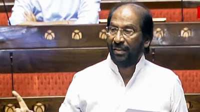 Dravida Munnetra Kazhagam (DMK) MP Tiruchi N. Siva speaks in the Rajya Sabha during the Budget Session of the Parliament. (File) (Sansad TV ) Dravida Munnetra Kazhagam (DMK) MP Tiruchi N. Siva speaks in the Rajya Sabha during the Budget Session of the Parliament. (File) (Sansad TV )