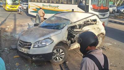 Visuals from the site of the accident. (HT Photo) Visuals from the site of the accident. (HT Photo)