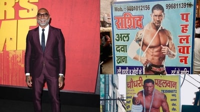 Dave Bautista has shared a series of his images being used by various Desi clinics across India Dave Bautista has shared a series of his images being used by various Desi clinics across India