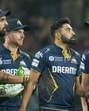 Gujarat Titans' Mohammed Siraj celebrates a dismissal. (PTI)