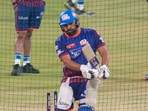 Rohit Sharma bats in the nets during a practice session ahead of an Indian Premier League (IPL) 2025 cricket match between Mumbai Indians and Lucknow Super Giants Rohit Sharma bats in the nets during a practice session ahead of an Indian Premier League (IPL) 2025 cricket match between Mumbai Indians and Lucknow Super Giants