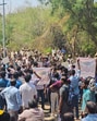 Police personnel stop a protest rally by students and University of Hyderabad Teachers Association (UHTA), against the state government's plans to develop the 400-acre land parcel bordering the varsity land, in Hyderabad. (PTI) Police personnel stop a protest rally by students and University of Hyderabad Teachers Association (UHTA), against the state government's plans to develop the 400-acre land parcel bordering the varsity land, in Hyderabad. (PTI)