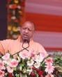 Uttar Pradesh CM Yogi Adityanath addressing an event at Shrinverpur Dham in Prayagraj on April 3. (HT photo) Uttar Pradesh CM Yogi Adityanath addressing an event at Shrinverpur Dham in Prayagraj on April 3. (HT photo)