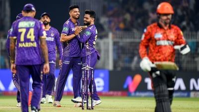 Kolkata Knight Riders bounced back to winning ways, defeating Sunrisers Hyderabad by 80 runs in their IPL 2025 fixture, on Thursday. ( Surjeet Yadav) Kolkata Knight Riders bounced back to winning ways, defeating Sunrisers Hyderabad by 80 runs in their IPL 2025 fixture, on Thursday. ( Surjeet Yadav)