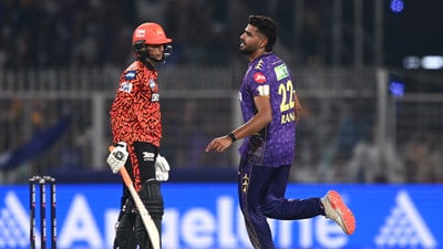 Chasing 201 runs, SRH were bowled out for 120 in 16.4 overs in what turned out to be a one-sided encounter. (REUTERS)