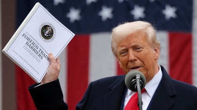 US President Donald Trump announces new tariffs targeting global trade partners, including remote islands, sparking internet memes. (Reuters)