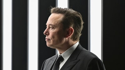 Tesla CEO Elon Musk attends the opening of the Tesla factory Berlin Brandenburg in Gruenheide, Germany, March 22, 2022. (AP) Tesla CEO Elon Musk attends the opening of the Tesla factory Berlin Brandenburg in Gruenheide, Germany, March 22, 2022. (AP)