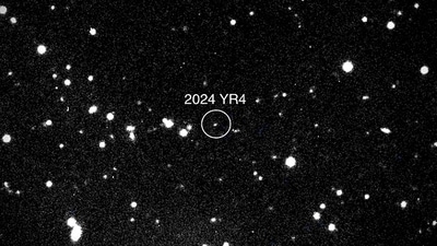 The asteroid 2024 YR4 has a 2% chance of striking the moon in 2032. (via AFP) The asteroid 2024 YR4 has a 2% chance of striking the moon in 2032. (via AFP)