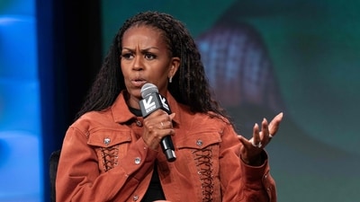 Michelle Obama opened up about her relationship with husband Barack (AFP)