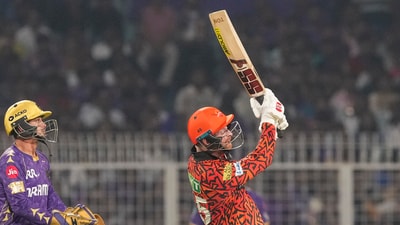 Heinrich Klaasen registered 33 off 21 balls, in what was SRH’s highest score. (PTI) Heinrich Klaasen registered 33 off 21 balls, in what was SRH’s highest score. (PTI)