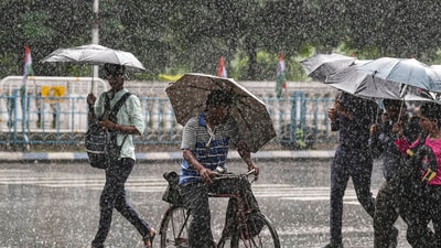 The weather in Bengaluru is expected to remain cool and rainy throughout the week. City sees early morning rains. (PTI) The weather in Bengaluru is expected to remain cool and rainy throughout the week. City sees early morning rains. (PTI)