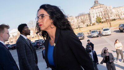 Lauren Boebert faces ridicule for confusing Oliver Stone with Roger Stone during a Congressional hearing on JFK's assassination. (REUTERS/Nathan Howard)
