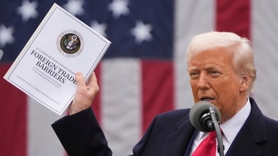 President Donald Trump speaks during an event to announce new tariffs in the Rose Garden at the White House, Wednesday. (AP) President Donald Trump speaks during an event to announce new tariffs in the Rose Garden at the White House, Wednesday. (AP)