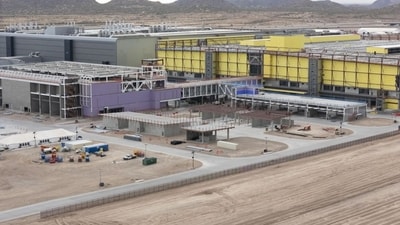 A Taiwan Semiconductor Manufacturing fabrication plant under construction in Phoenix, Ariz., in March. A Taiwan Semiconductor Manufacturing fabrication plant under construction in Phoenix, Ariz., in March.
