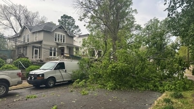 Storms slammed Texas and West Virginia on Wednesday and early Thursday, prompting the issuance of dozens of tornado and extreme thunderstorm warnings.  (AP)