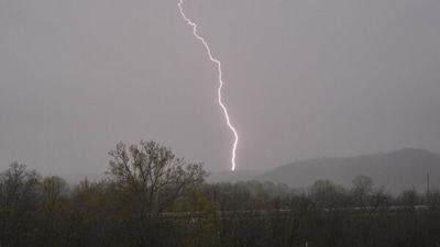 With severe thunderstorms blowing eastward becoming supercharged, it was also predicted that the South and Midwest will be at risk of potentially fatal flash flooding in the days ahead.  (AP)