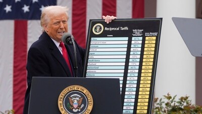 President Donald Trump speaks during an event to announce new tariffs in the Rose Garden at the White House, Wednesday. (AP) President Donald Trump speaks during an event to announce new tariffs in the Rose Garden at the White House, Wednesday. (AP)