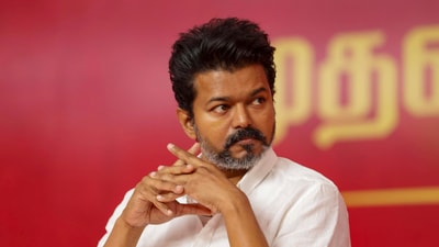 Actor and Tamilaga Vettri Kazhagam (TVK) chief Vijay. (PTI) Actor and Tamilaga Vettri Kazhagam (TVK) chief Vijay. (PTI)