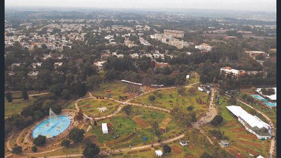 According to a Forest Survey of India (FSI) report, Chandigarh’s forest cover has expanded by 9% over the past seven years, enhancing the city’s green landscape. (HT File)