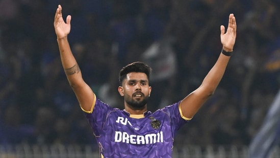 KKR vs SRH, IPL 2025 Highlights: Harshit Rana celebrates a wicket at the Eden Gardens KKR vs SRH, IPL 2025 Highlights: Harshit Rana celebrates a wicket at the Eden Gardens