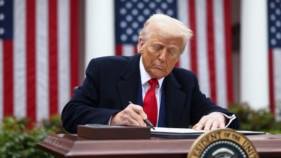 For China, the 34% reciprocal tariff rate comes in addition to the fentanyl-related 20% tariffs imposed by the US in February. (File/Bloomberg)