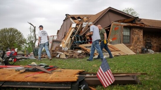 Ray Garcia, chief deputy of the Fayette County Sheriff's Office, said that a man was killed in a storm-damaged residence near Moscow, Tennessee, approximately 50 miles (80 kilometers) from Memphis.(AP)