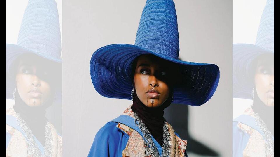 British-Yemeni designer Kazna Asker debuted at Lakmé Fashion Week. (INSTAGRAM/@KAZNA.ASKER)