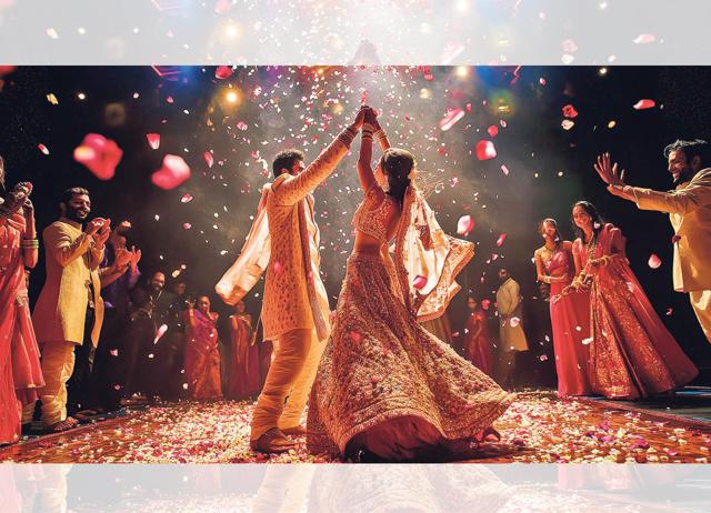 Couples spend hours perfecting that slo-mo rose-petal shower so that it goes viral. (ADOBE STOCK) Couples spend hours perfecting that slo-mo rose-petal shower so that it goes viral. (ADOBE STOCK)