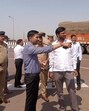 A joint inspection of an accident-prone area in Lucknow. (Sourced) A joint inspection of an accident-prone area in Lucknow. (Sourced)