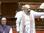 Union home minister Amit Shah speaks in the Rajya Sabha during the Budget session of Parliament, in New Delhi on Thursday. Union home minister Amit Shah speaks in the Rajya Sabha during the Budget session of Parliament, in New Delhi on Thursday.