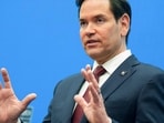 US Secretary of State Marco Rubio during a statement as part of the meeting of North Atlantic Treaty Organization (NATO) allies. US Secretary of State Marco Rubio during a statement as part of the meeting of North Atlantic Treaty Organization (NATO) allies.