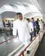 Parvesh Verma at the Wazirabad water treatment plant. (Sanjeev Verma/HT Photo)