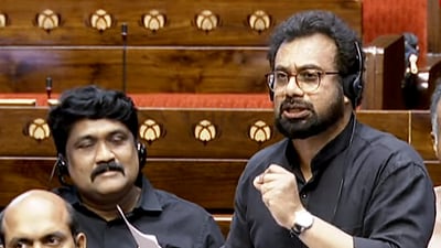 The government introduced the revised Waqf (Amendment) bill 2025 in the ongoing budget session after incorporating the recommendations of the Joint Parliamentary Committee. In pic: Communist Party of India (Marxist) CPI(M) MP John Brittas speaks in the Rajya Sabha during the ongoing Budget Session, in New Delhi. (PTI) The government introduced the revised Waqf (Amendment) bill 2025 in the ongoing budget session after incorporating the recommendations of the Joint Parliamentary Committee. In pic: Communist Party of India (Marxist) CPI(M) MP John Brittas speaks in the Rajya Sabha during the ongoing Budget Session, in New Delhi. (PTI)