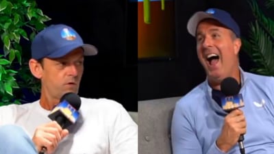 Adam Gilchrist and Michael Vaughan were once again involved some banter on the Club Prairie Fire podcast Adam Gilchrist and Michael Vaughan were once again involved some banter on the Club Prairie Fire podcast