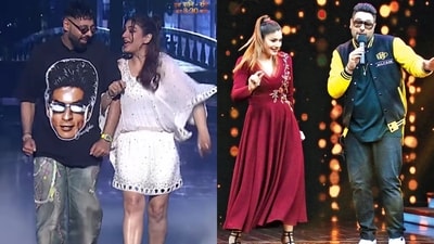 Badshah and Raveena Tandon Badshah and Raveena Tandon